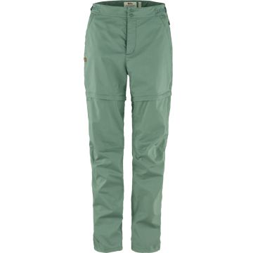 Spodnie G-1000® damskie Fjallraven Abisko Hike Zip-Off - Patina Green 1