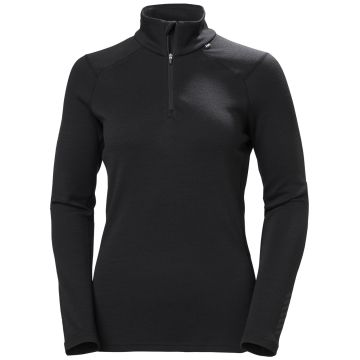 Longsleeve z merynosa damski Helly Hansen W LIFA MERINO MIDWEIGHT 1/2 ZIP - Black 1