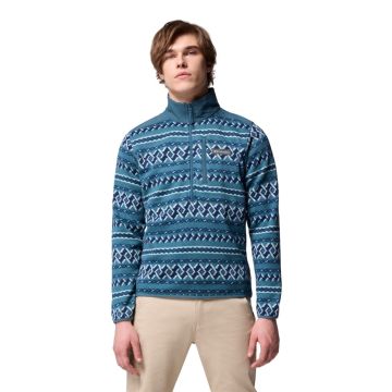 Polar męski Columbia Sweater Weather™ Printed Half Zip II - Everblue KnitKnot 1