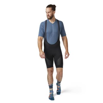 Spodenki rowerowe z wkładką męskie Rab Cinder Liner Bib Shorts - Black 1