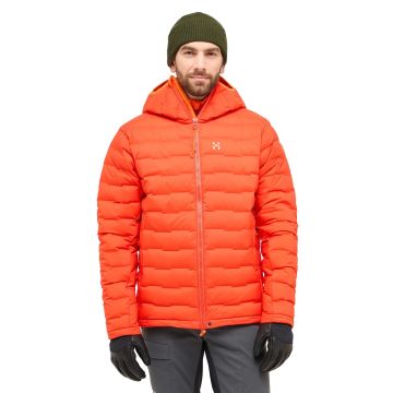 Kurtka puchowa męska Haglöfs Spitz Down Hood - Habanero 1