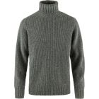 Sweter wełniany męski Fjallraven Övik Roller Neck Sweater - Grey/Melange 1
