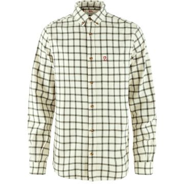 Koszula flanelowa męska Fjallraven Övik Flannel Shirt - White/Green 1