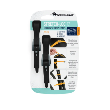 Pasy mocujące Stretch-Loc 12 - 12mm x 300mm - 2 Pack - Black 1