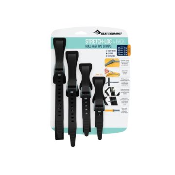 Pasy mocujące Stretch-Loc 20mm - 4 Pack - Black 1