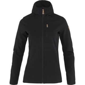 Polar damski Fjallraven Keb Fleece Hoodie - Black 1