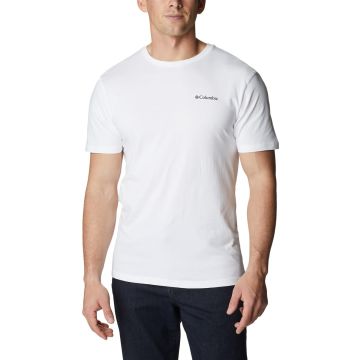 T-shirt bawełniany męski Columbia Barton Springs™ SS Graphic Tee - White 1