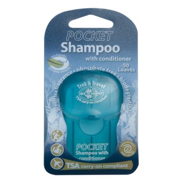 Szampon z odżywką w listkach (50 szt.) Trek & Travel Pocket Conditioning Shampoo 1