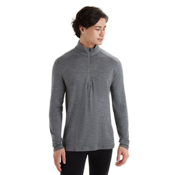 Icebreaker Merino 260 Tech LS Half Zip - Gritstone Heather