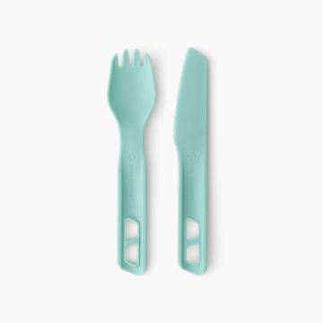 Zestaw sztućców kempingowych Passage Cutlery Set Of 2 - Blue 1