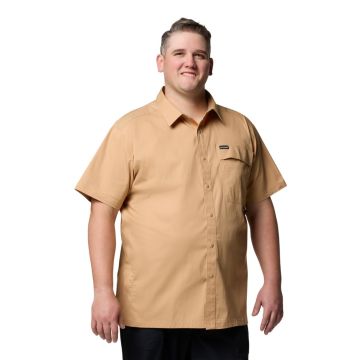 Koszula impregnowana męska Columbia LANDROAMER™ TWILL SS SHIRT Nadrozmiar - Canoe 1