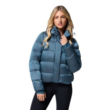 Kurtka puchowa damska Columbia Amaze Puff™ Hooded Jacket - Everblue High Shine 1