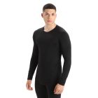 Koszulka termoaktywna męska Icebreaker Merino 200 Oasis LS Crewe - Black 1