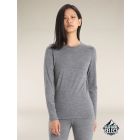 Koszulka termoaktywna damska Icebreaker Merino 200 Oasis LS Crewe - Gritstone Heather 1