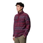 Bluza polarowa męska Columbia Helvetia™ II Printed Half Snap Fleece - Rich Wine 1