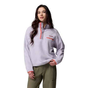 Bluza polarowa damska Columbia Helvetia™ II Cropped Half Snap Fleece - Lavender Pearl, Shale Purple 1