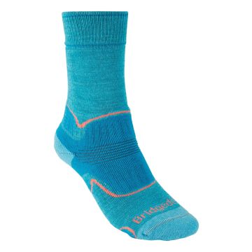 Skarpety damskie Bridgedale Midweight Merino Performance Boot - Turquoise 1