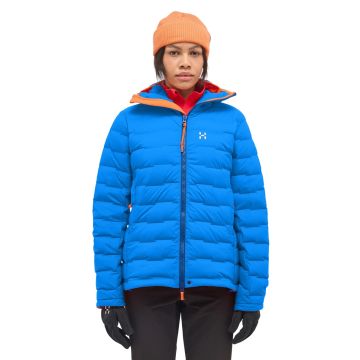 Kurtka puchowa damska Haglöfs Spitz Down Hood - Electric Blue 1