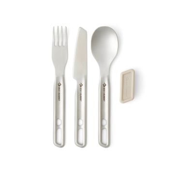 Zestaw sztućców kempingowych Detour Stainless Steel Cutlery Set (1 Person, 3 Piece) 1