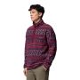 Bluza polarowa męska Columbia Helvetia™ II Printed Half Snap Fleece - Rich Wine