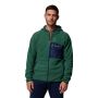 Polar męski Columbia Fast Trek™ Overlay Hooded Full Zip - Rain Forest