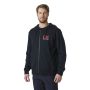 Bluza bawełniana męska Helly Hansen Logo Full Zip Hoodie 2.0 - Navy