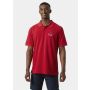 Koszulka bawełniana męska Helly Hansen KOSTER POLO - Red