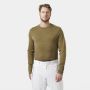 Longsleeve z merynosa męski Helly Hansen Lifa Merino Midweight Crew - Sepia