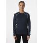 Longsleeve z merynosa damski Helly Hansen LIFA MERINO MIDWEIGHT CREW - Navy