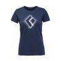 T-shirt bawełniany damski Black Diamond Chalked Up 2.0 - Indigo
