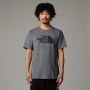 Koszulka bawełniana męska The North Face S/S Easy Tee - TNF Medium Grey Heather