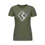 T-shirt bawełniany damski Black Diamond Chalked Up 2.0 - Tundra