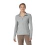 Koszulka z merynosem damska Royal Robbins Venturelayer 200 1/4 Zip LS - 668 - Lt Pelican Htr