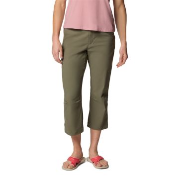 Spodnie z filtrem UV damskie Columbia LESLIE FALLS™ CAPRI II - Stone Green 1