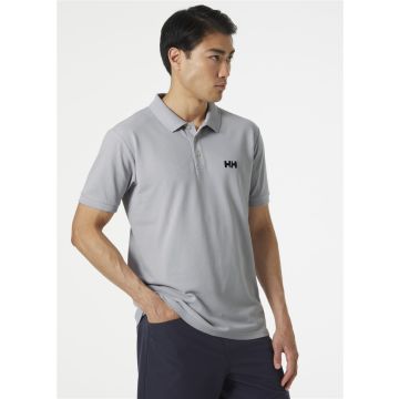 Koszulka bawełniana męska Helly Hansen MALCESINE POLO - Grey Fog 1