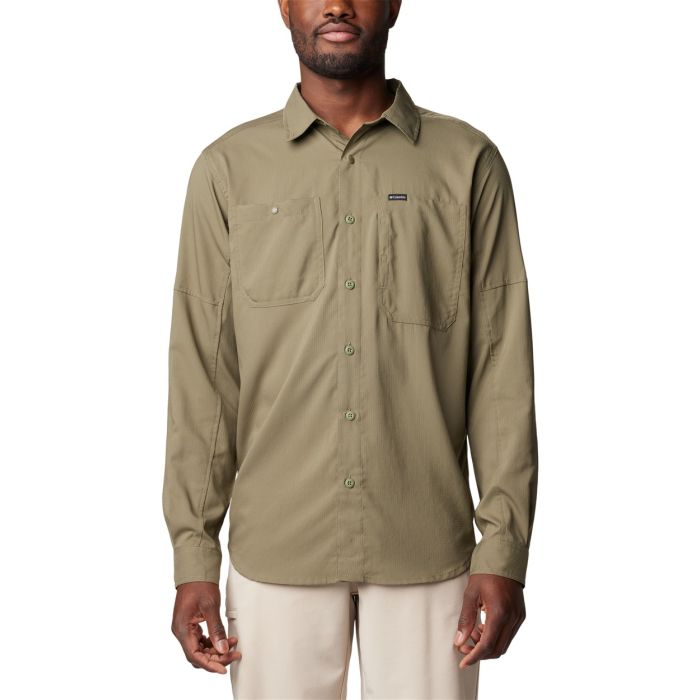 Koszula z filtrem UV męska Columbia Silver Ridge™ Utility Lite Long Sleeve Shirt - Stone Green