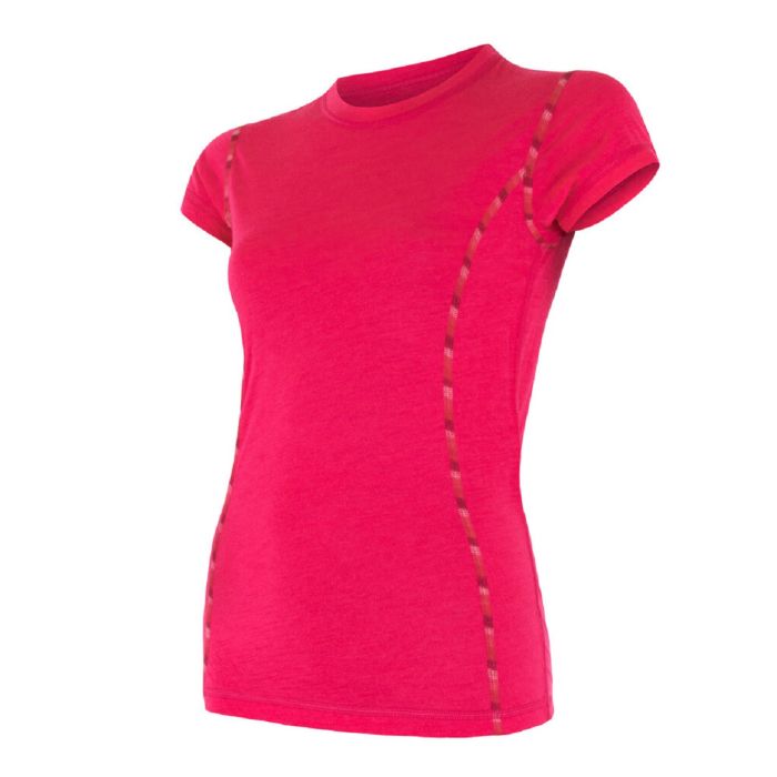 Sensor MERINO AIR tee ss - Magenta