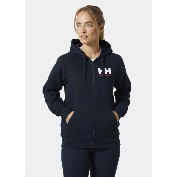 Helly Hansen LOGO FULL ZIP HOODIE 2.0 - Navy