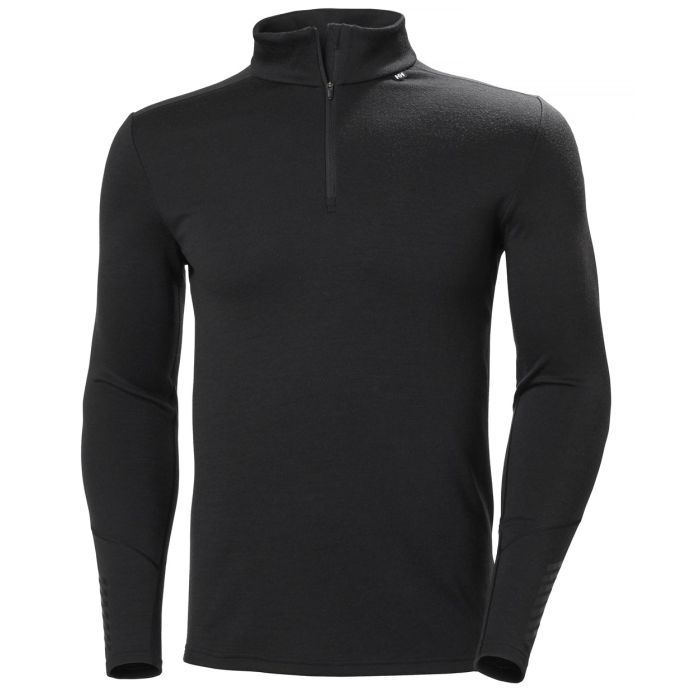 Helly Hansen LIFA MERINO MIDWEIGHT 1/2 ZIP - Black