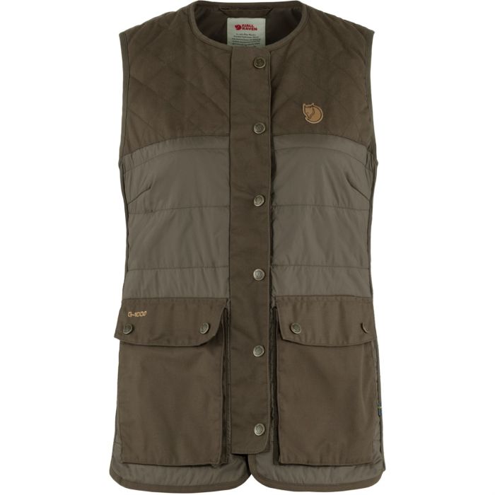 Fjallraven Forest Wool Padded Vest - Dark Olive