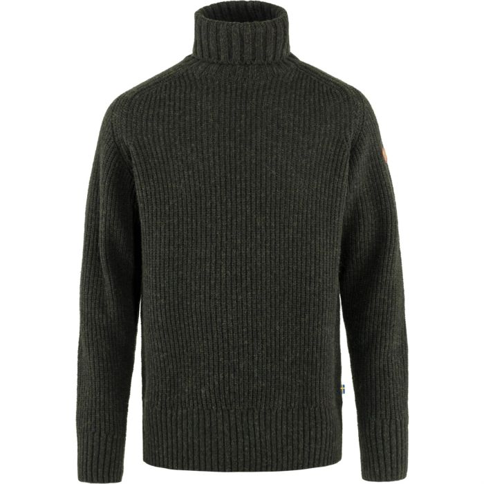 Fjallraven Övik Roller Neck Sweater - Dark Olive