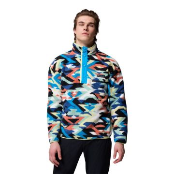 Bluza polarowa męska Columbia Helvetia™ II Printed Half Snap Fleece - Compass Blue 1