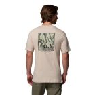 T-shirt bawełniany męski Columbia North Cascades™ SS Tee - Dark Stone 1