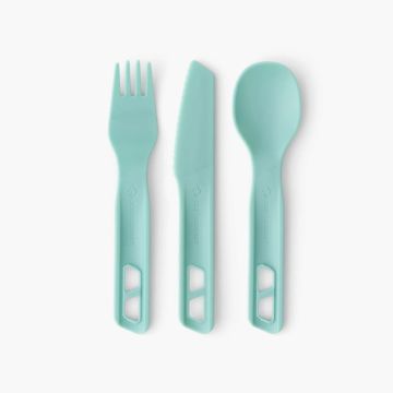 Zestaw sztućców kempingowych Passage Cutlery Set - Blue 1