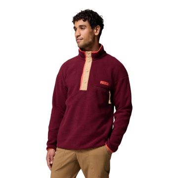 Bluza polarowa męska Columbia Helvetia™ II Half Snap Fleece - Rich Wine 1