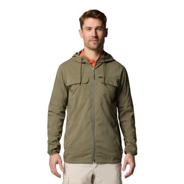 Koszula UV męska Columbia Skien Valley™ Hooded LS Shirt - Stone Green 1