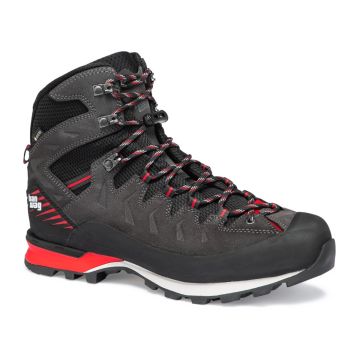 Buty wysokogórskie męskie HANWAG Makra Pro GTX® - Asphalt/Red