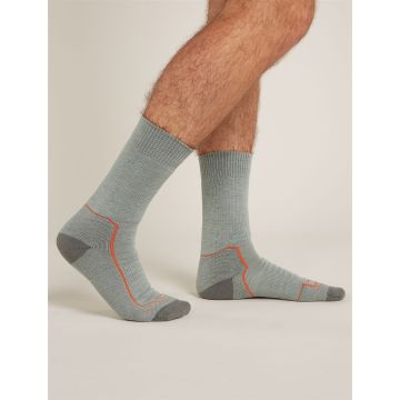Skarpety męskie Icebreaker Merino Hike+ Heavy Crew - Moss/Blaze