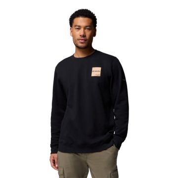 Bluza z bawełną męska Columbia Trek™ Crew - Black, Boxy Brand