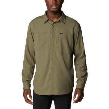 Koszula z filtrem UV męska Columbia SILVER RIDGE™ UTILITY LITE LONG SLEEVE - Stone Green
